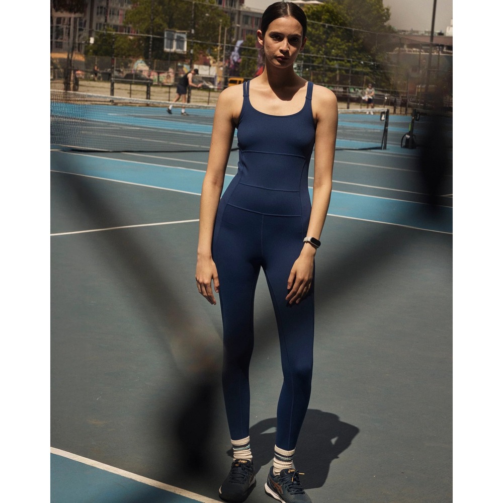 Universal Standard Navy Next To Naked Bodysuit Jumpsuit Yoga Workout‎ XS (4XS)